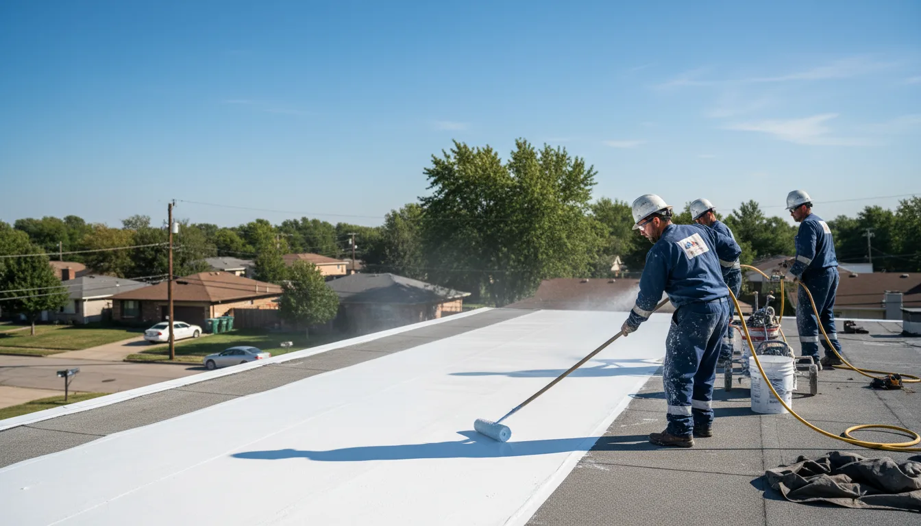 Commercial roof coating in Beggs, OK near me